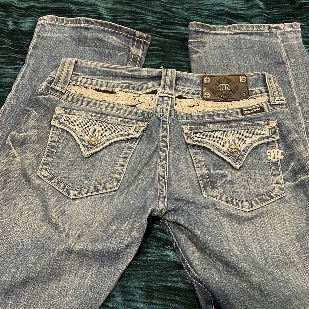 Ladies Miss Me jeans size 30 boot cut style number JP5010BTB